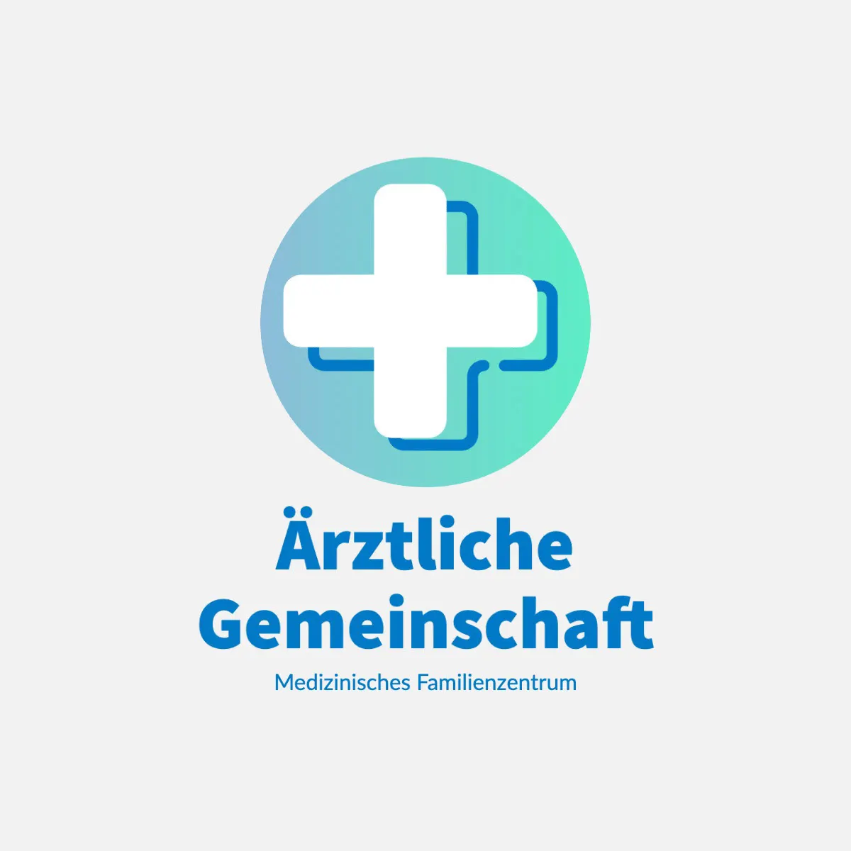 Green & Blue Gradient Medical Logo