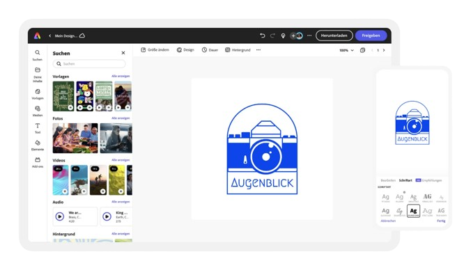 Kostenlos online ein Bild-Logo erstellen | Adobe Express