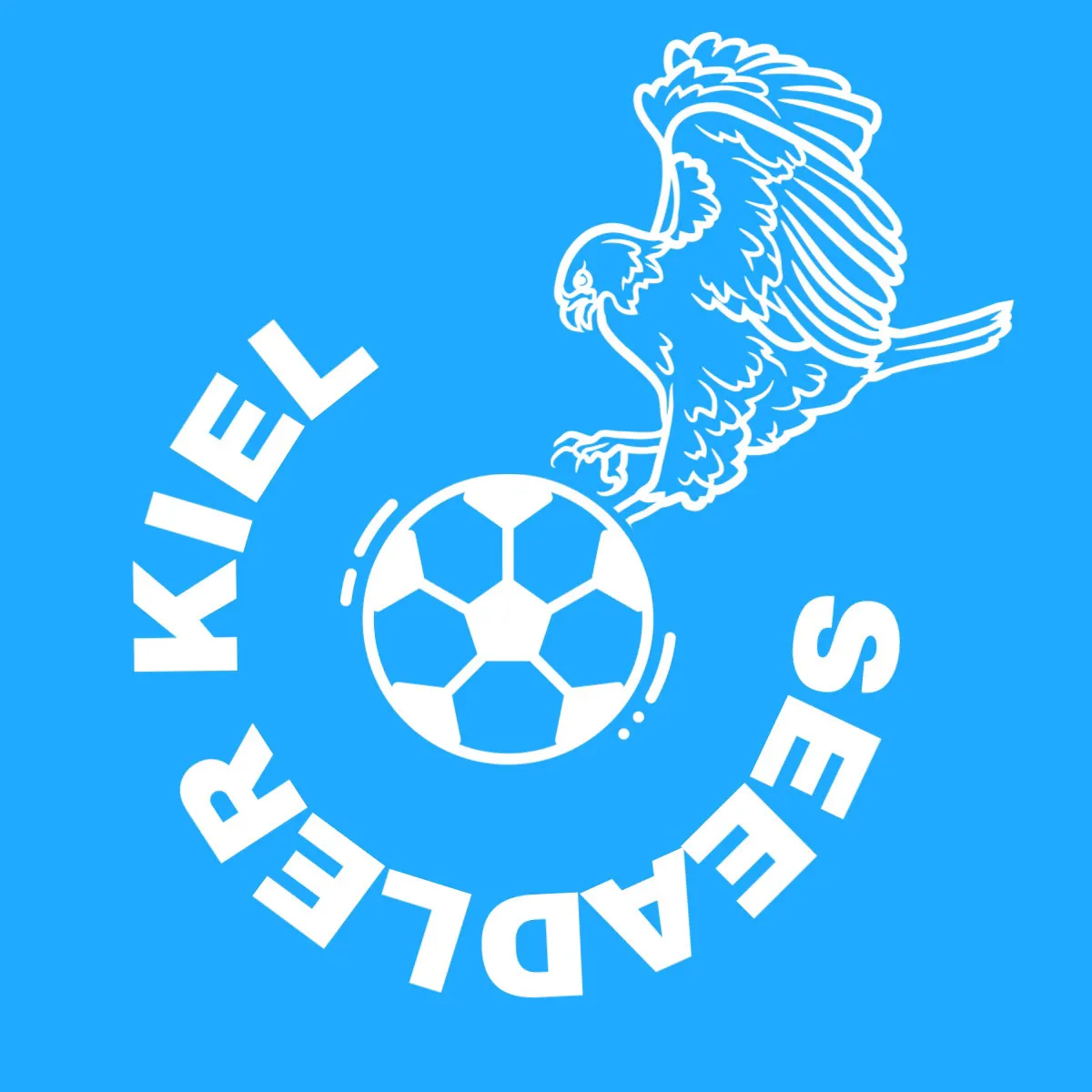 Blue Hawks Soccer Team Logo