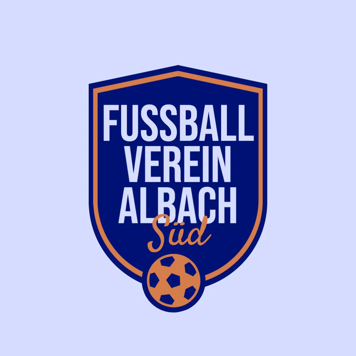 Blue and Orange Sports Soccer Logo
