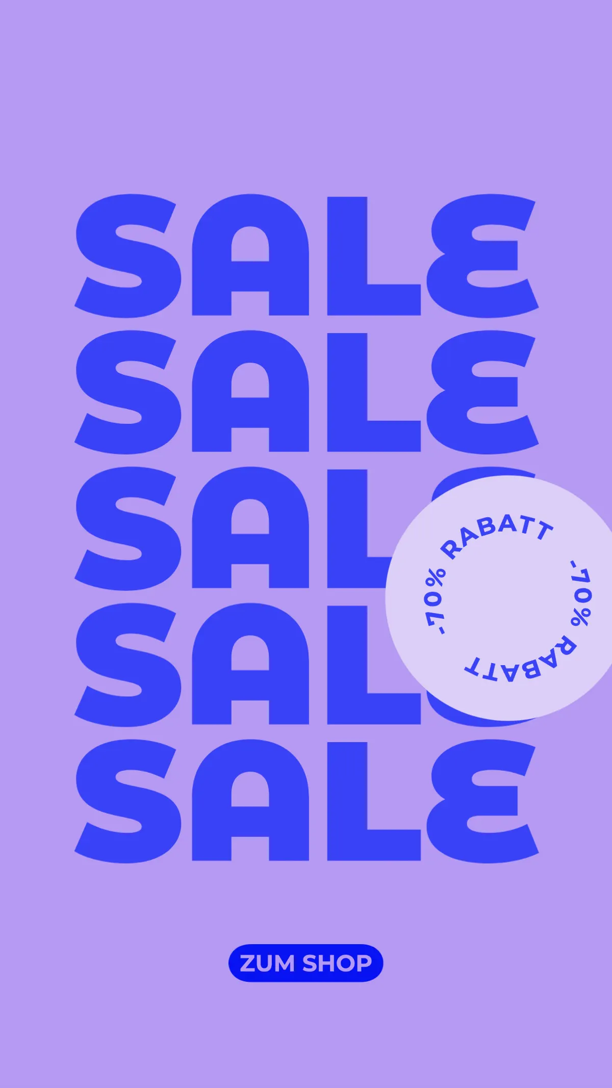 Blue and Purple Bold Typography Sale Instagram Story