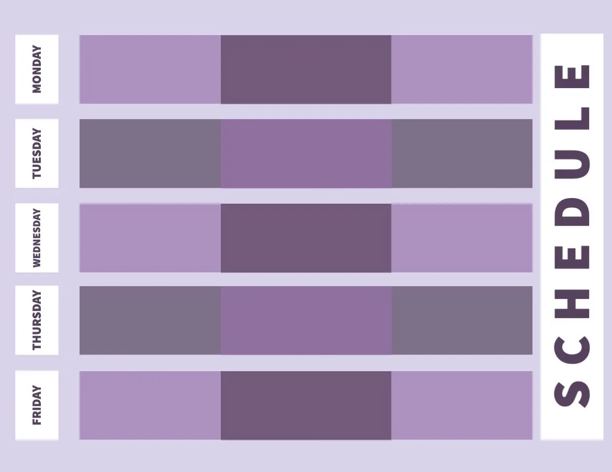 purple classic timetable