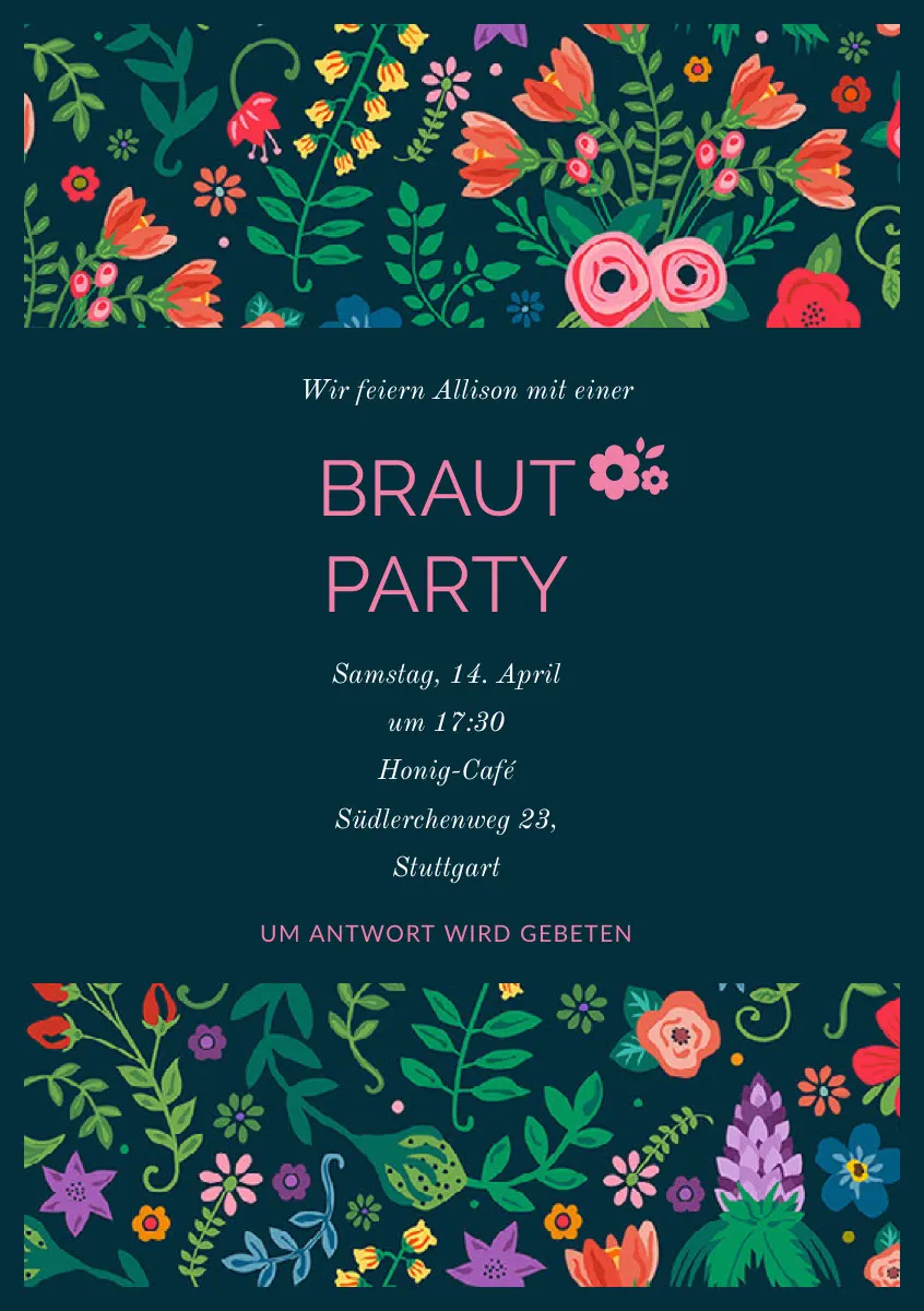 colorful floral wedding invitations 