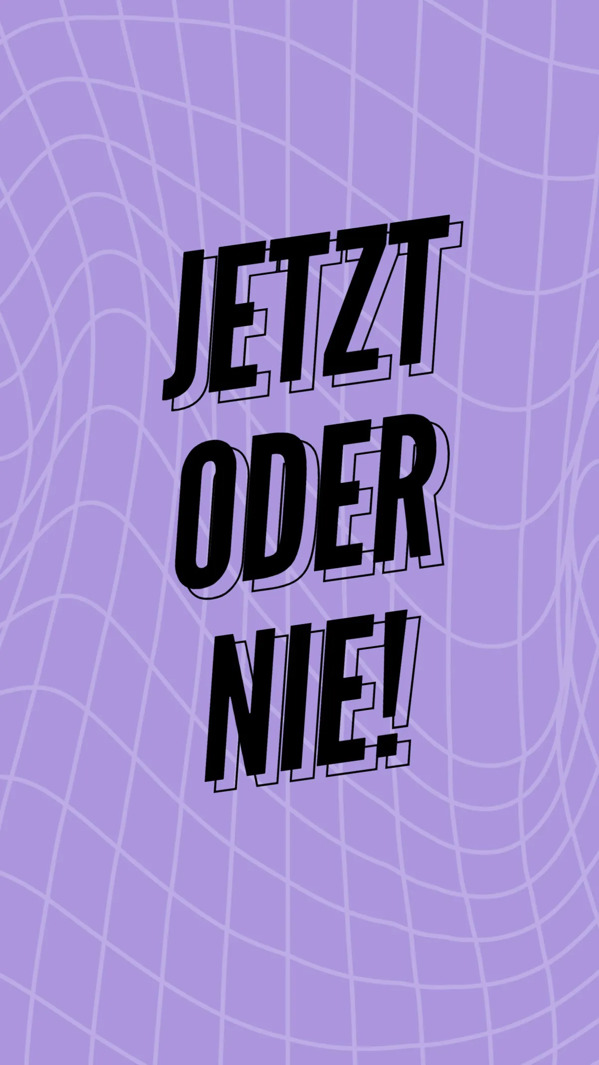Purple Grid Typography Mobile Wallpaper