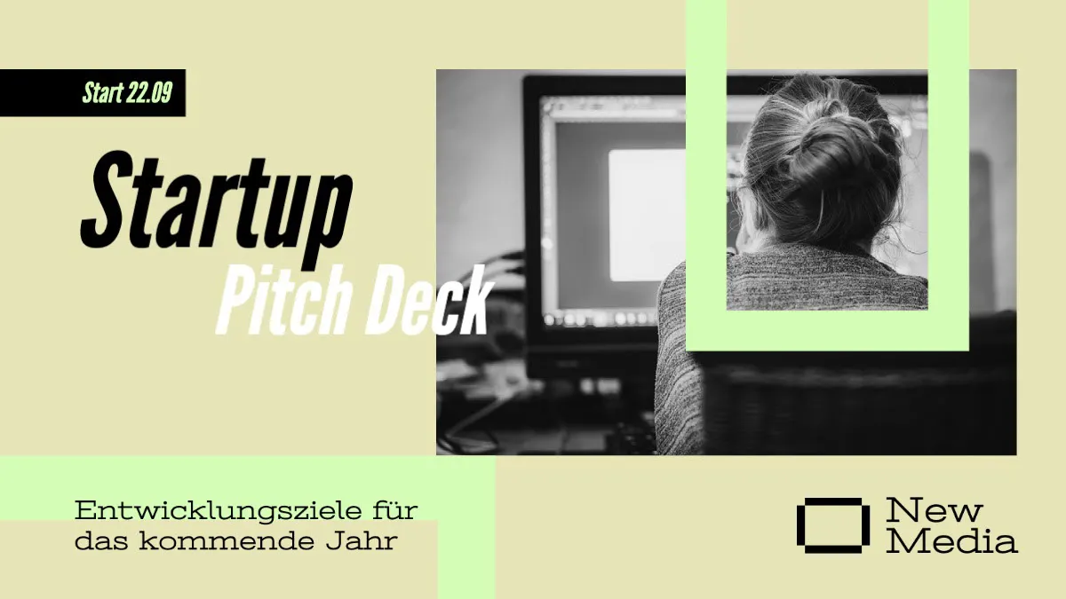 Beige Green Pitch Deck Presentation Slide
