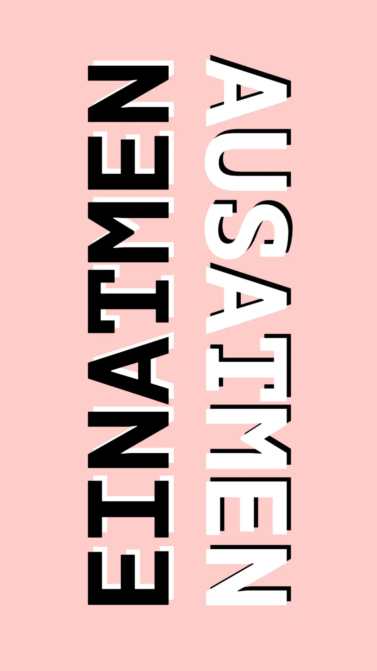 Pink Typographic Breathe In Breathe Out Mobile Wallpaper