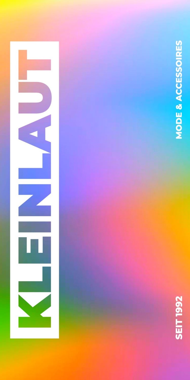 Colorful Gradient Bold Cutout Typography Instagram Story
