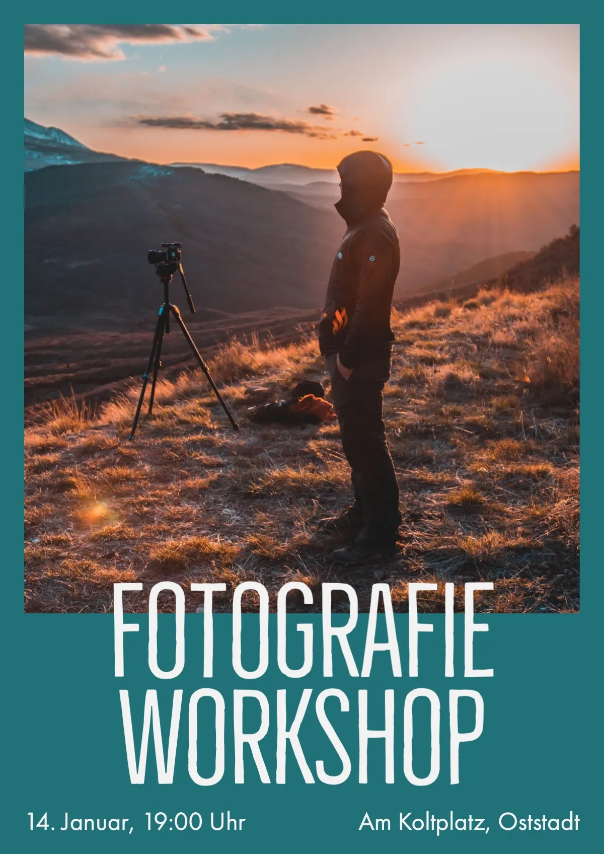 Blue Green Photography Workshop Poster