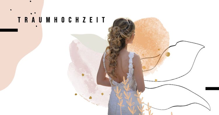 Soft Color Palette Romantic Wedding Collage Facebook Post
