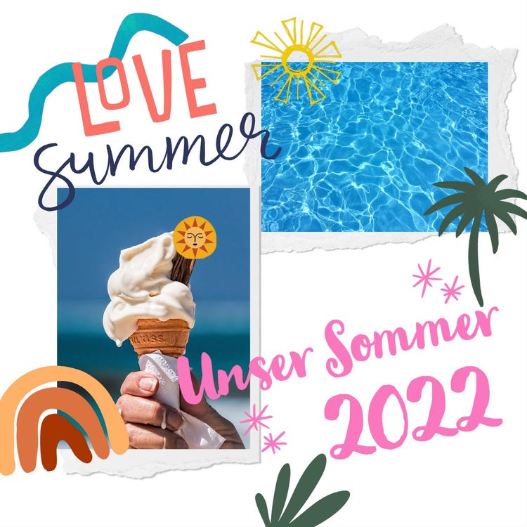 Colorful Summer Collage Instagram Post