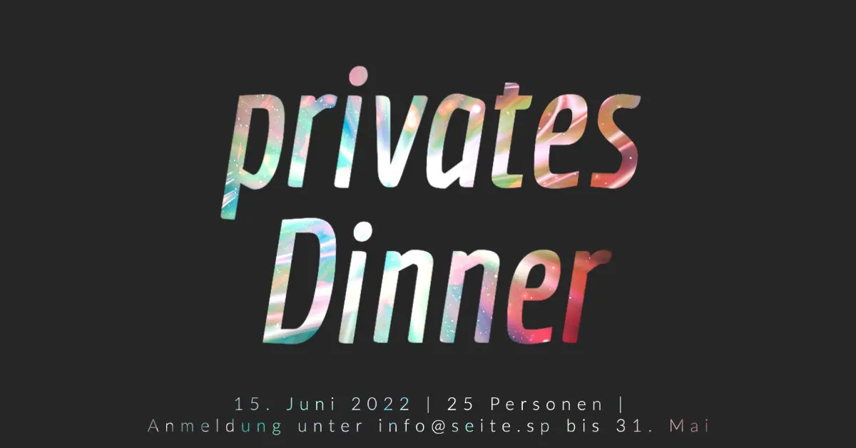 Black Colored Mask Private Dinner Facebook Post