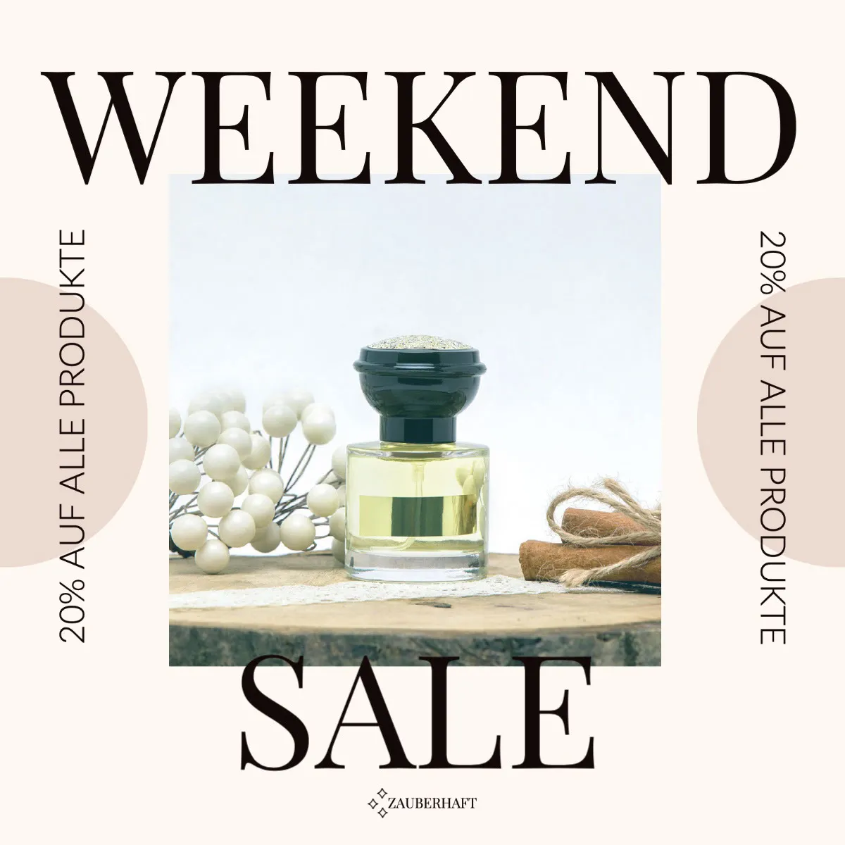 Neutral Tones Weekend Sale for Cosmetics and Beauty Products Instagram Square Post