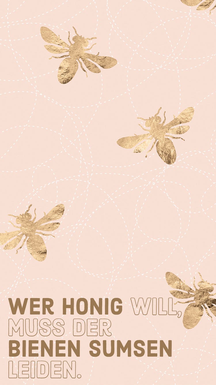 illustrative bee mobile wallpaper