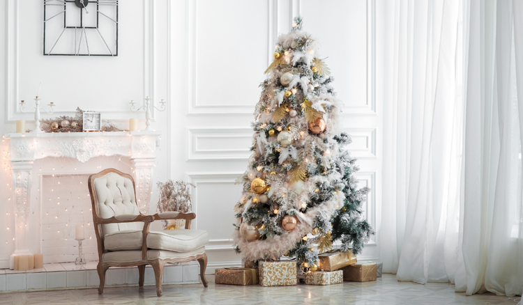 Ideen für weiße Weihnachtsbäume