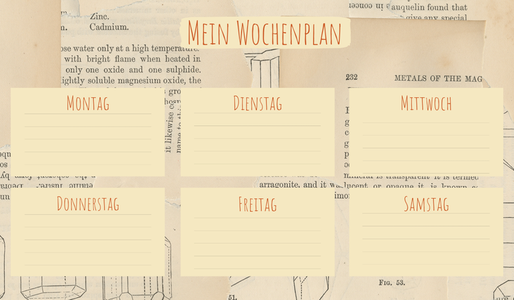 Besseres Zeitmanagement durch einfache Wochenplan-Vorlagen