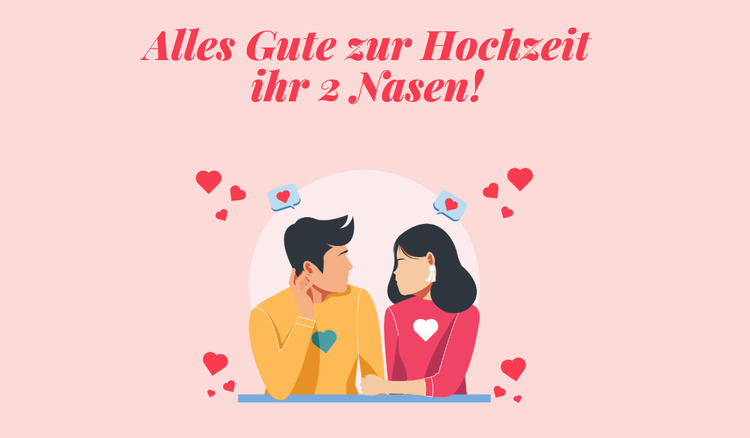 Deine Hochzeitskarten-Glückwünsche vorbereiten