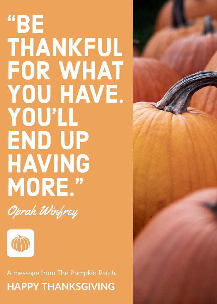 Orange and White Happy Thanksgiving Card Happy Thanksgiving Card Messages