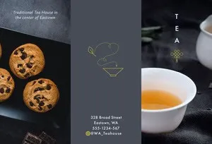Grey Tea House Brochure Brochure