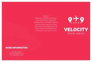 Red and White Velocity Brochure Brochure