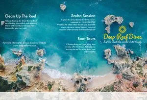 Blue Great Barrier Reef Brochure Brochure
