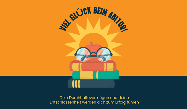 herzliche Glückwünsche zum Abitur