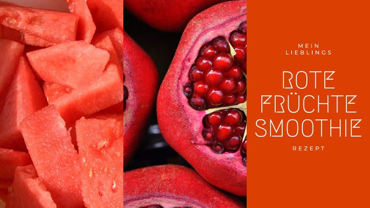 Red Fruit Smoothie Recipes Youtube Thumbnail