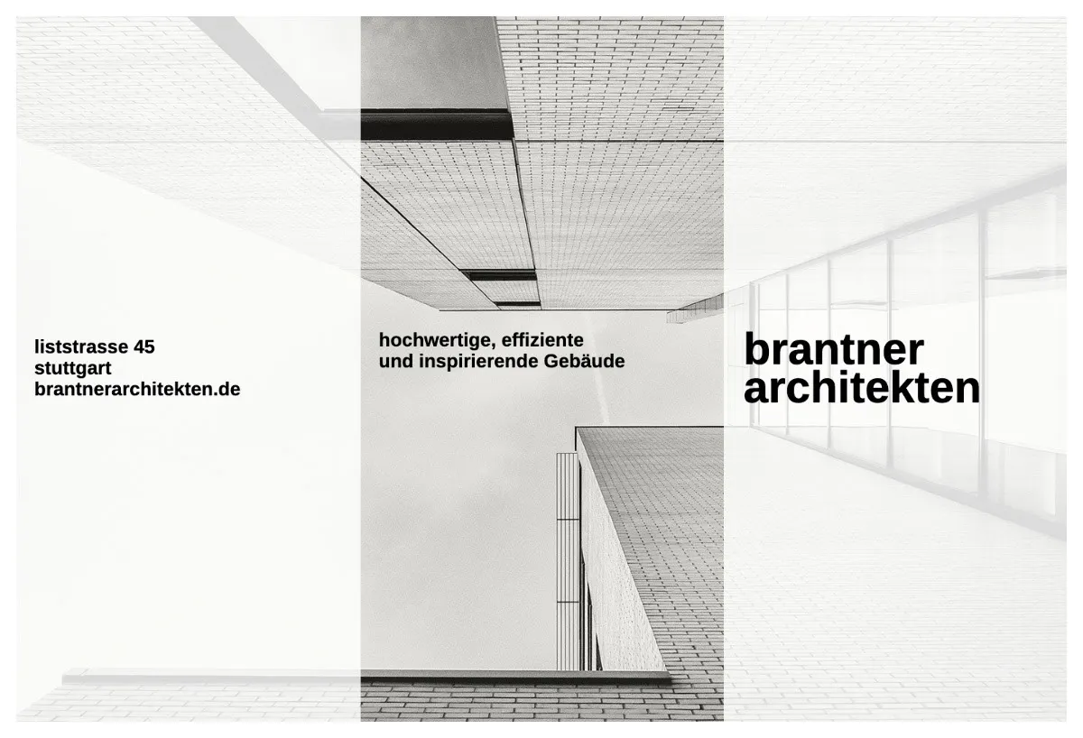 Modern Black and White Architecture Brochure