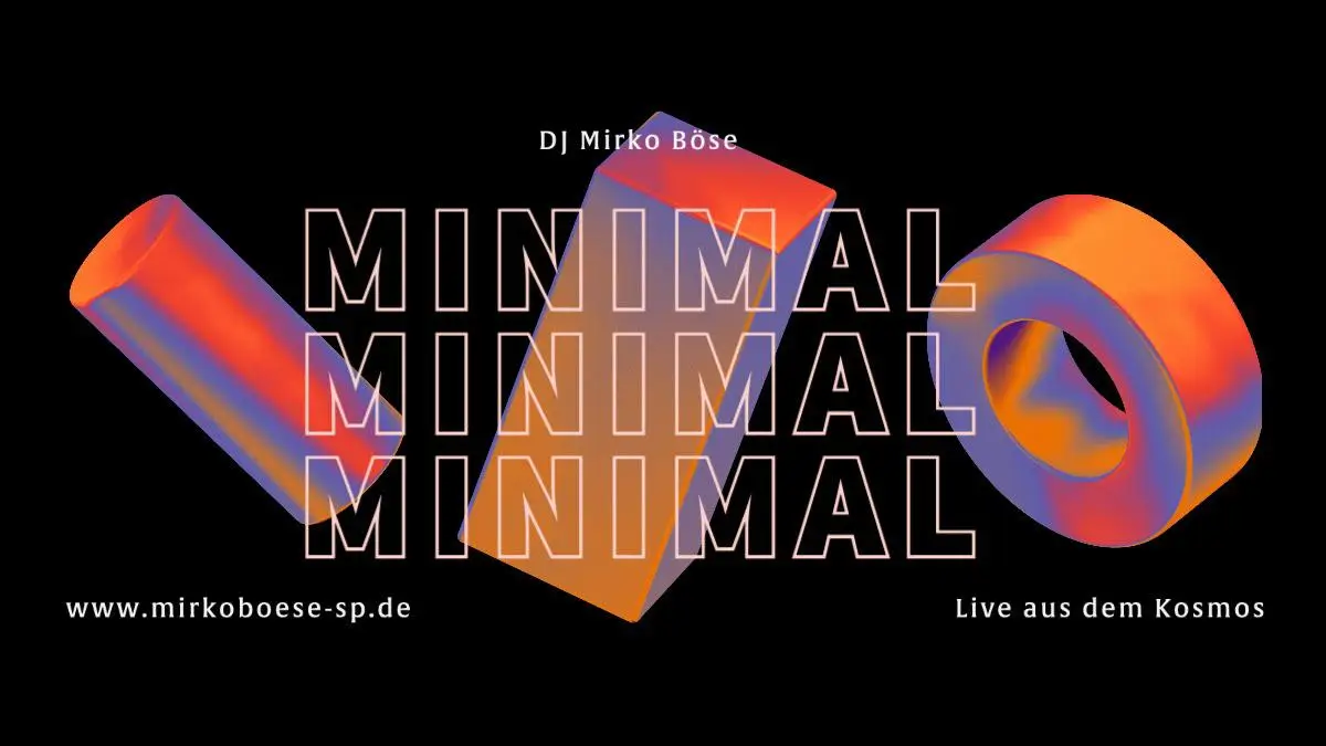 Black Gradient 3D Minimal DJ Youtube Channel Art