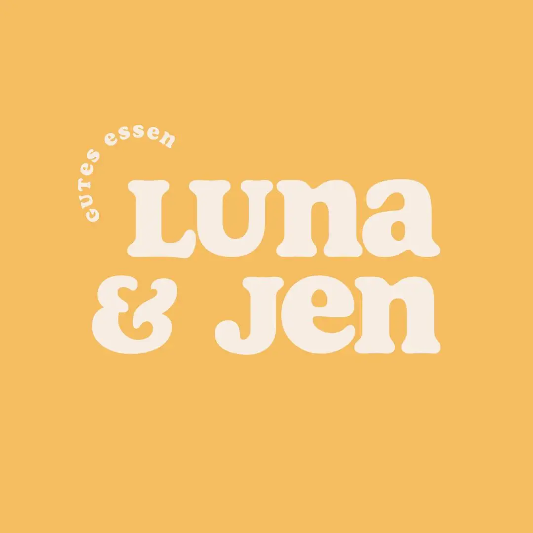 Yellow Luna & Jen Good Food Logo