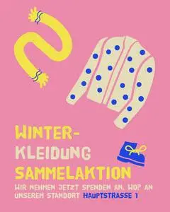 Pink & Yellow Winter Clothing Drive 