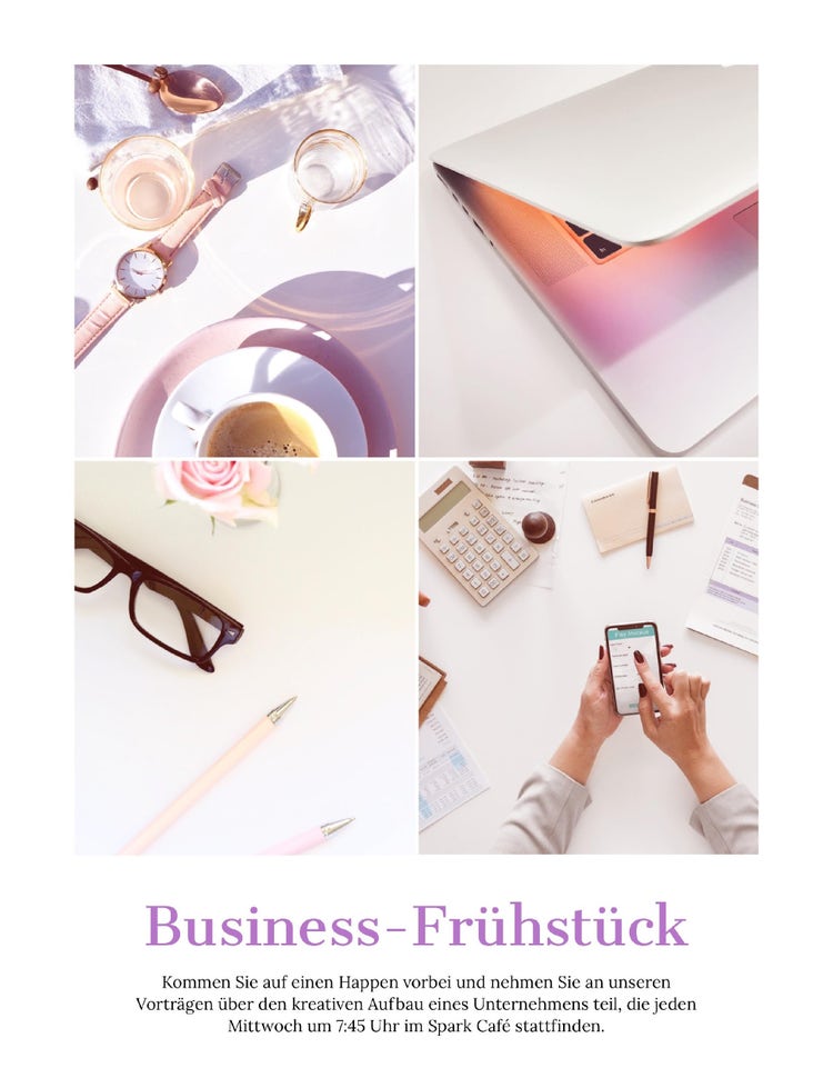 White Business Breakfast Flyer