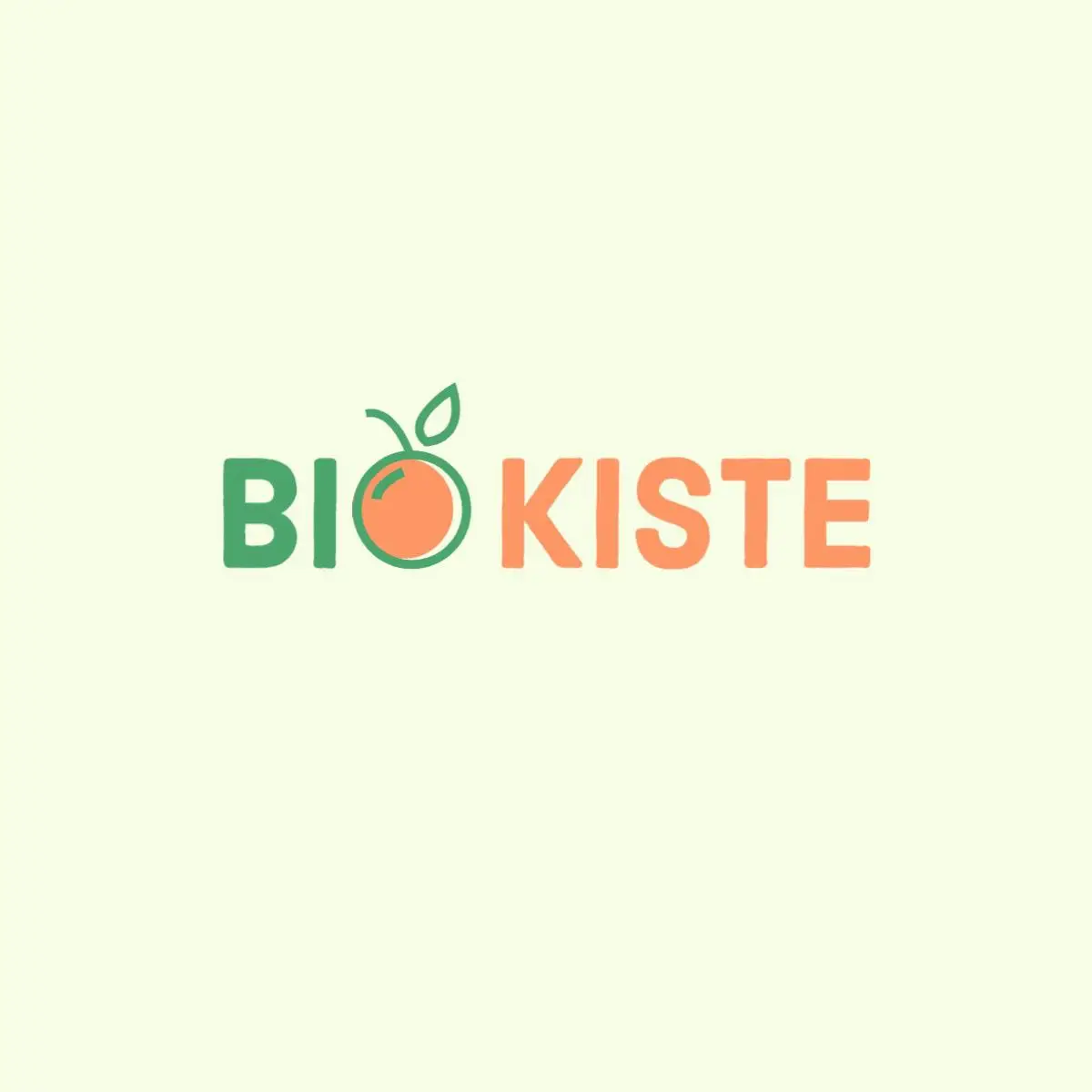 Green and Orange Organic Bio Box Logo