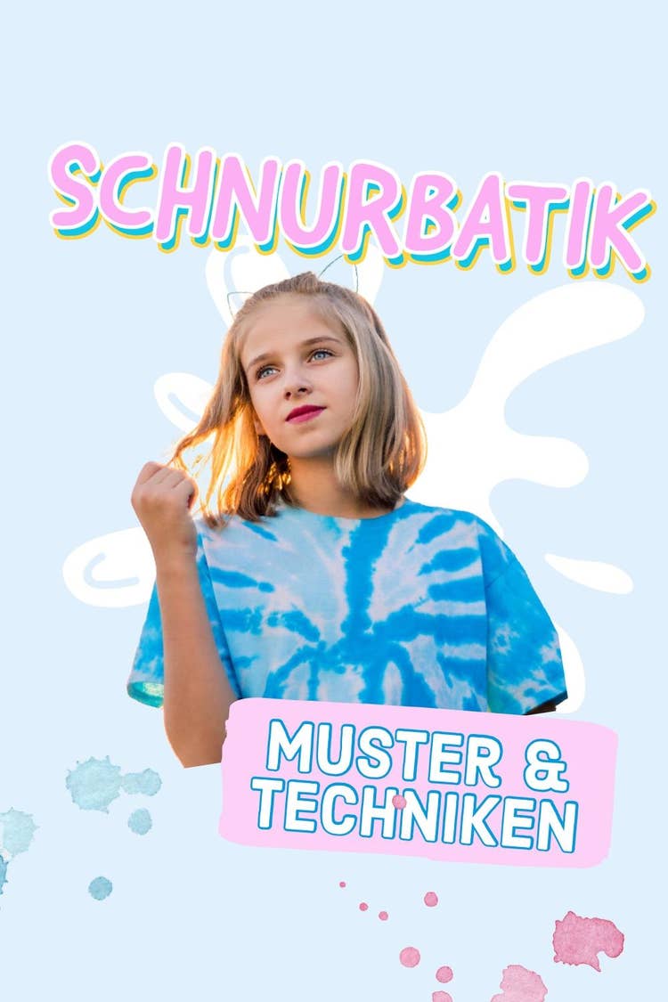 Blue Tie Dye Pinterest Post