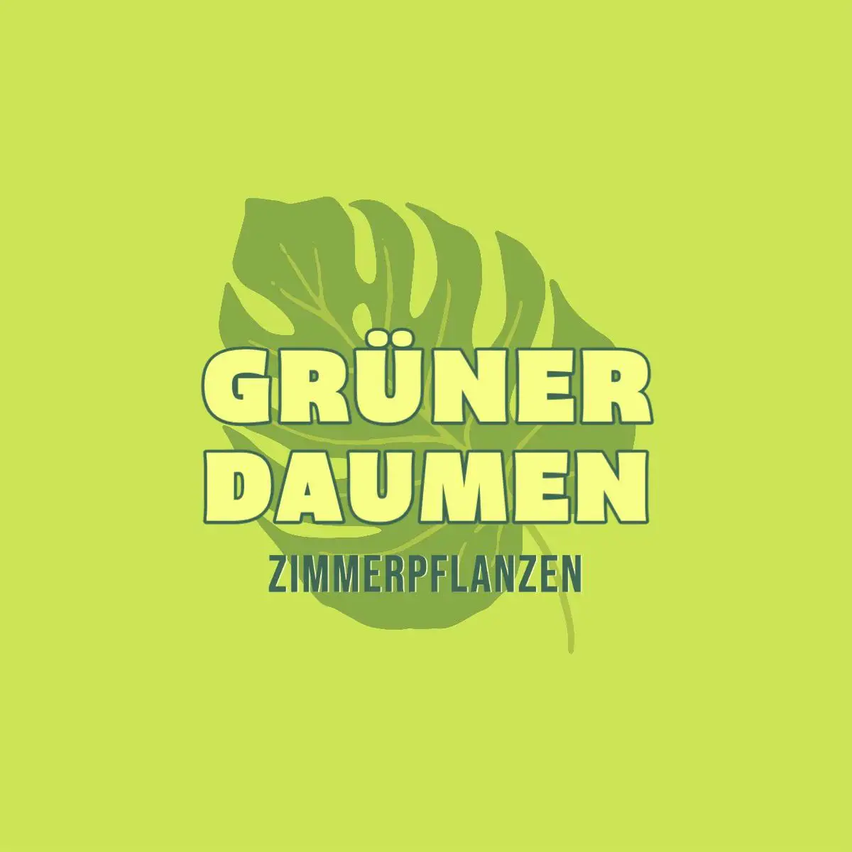 Green illustrated houseplants logo