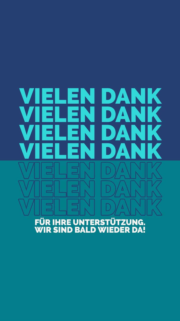 Bold Green and Blue Thank you Business Story