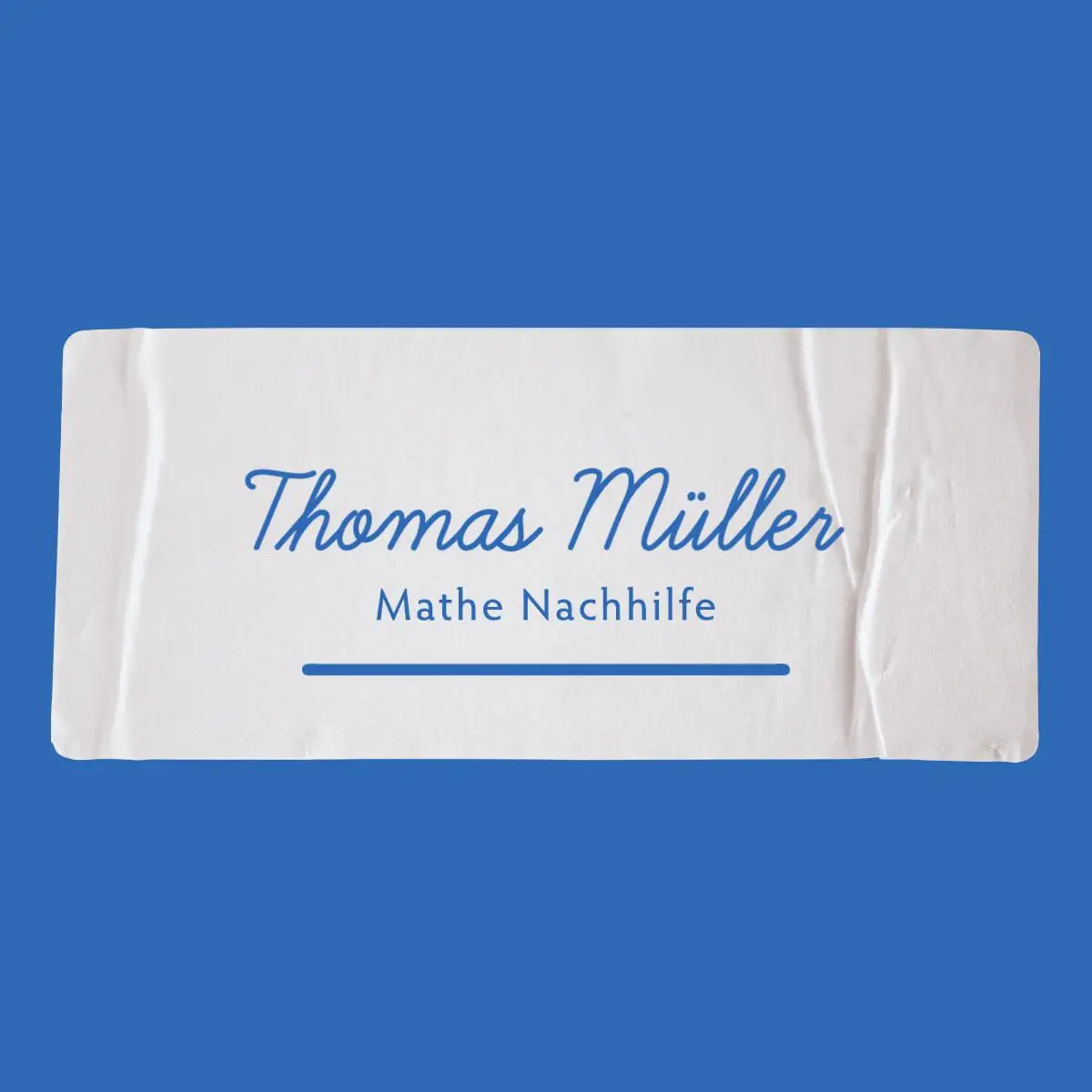 Blue Sticker Math Tutor Logo