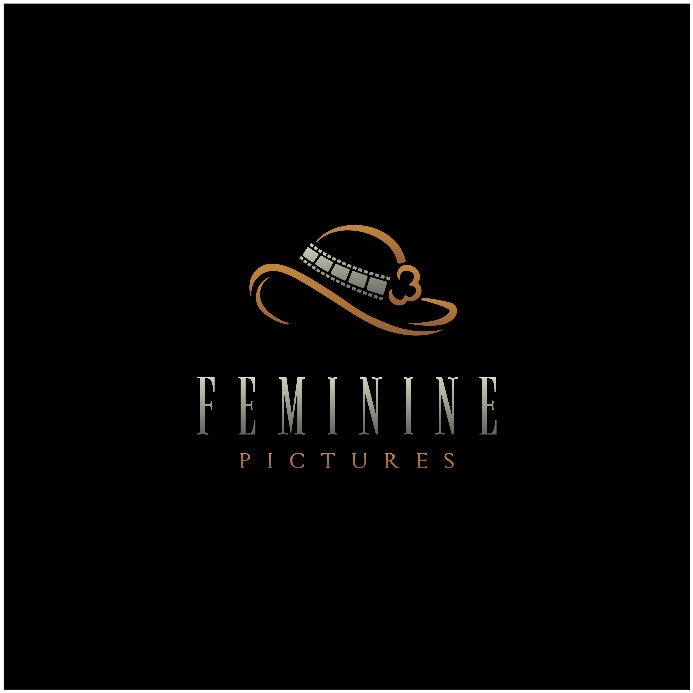 Logo von einer vereinfachen Hutform mit Filmrolle als Schleife.