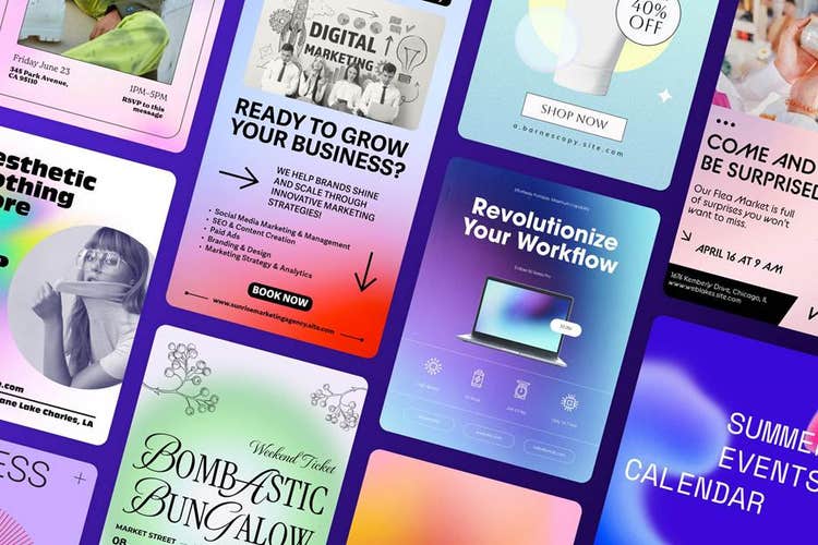 Halo Effect is one of the design microtrends Adobe Express uncovered as an offshoot from Immersive Appeal.