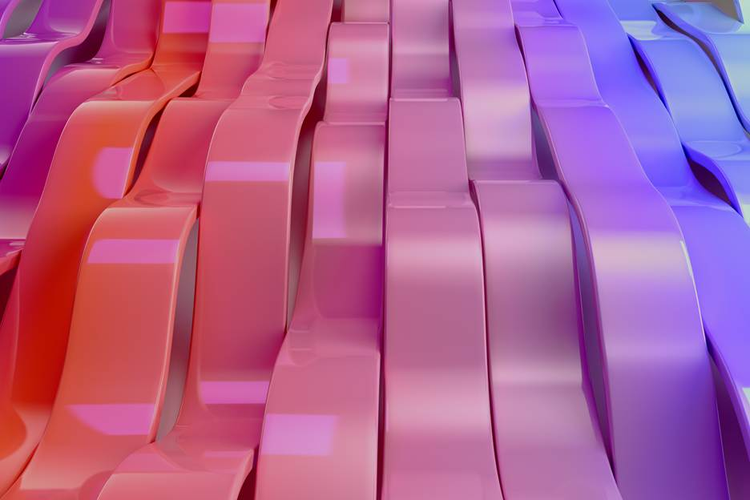 A close-up of a colorful wave AI-generated content may be incorrect.