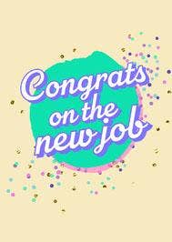 Confetti New Job Card
