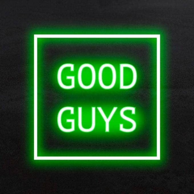 A green neon sign with white text Description automatically generated