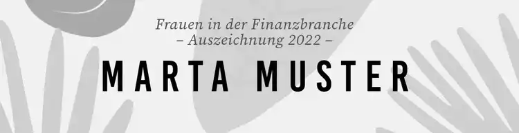 Black and White Finance Award LinkedIn Profile Cover