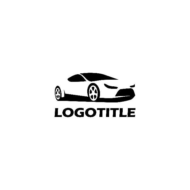 Modernes Logo-Design in Form eines vereinfachten Autos.    