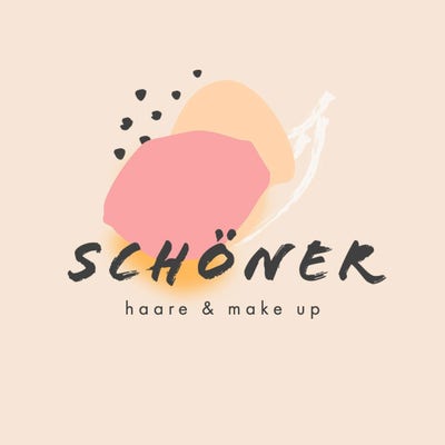 Cream Rose Pastel Organic Hair Makeup Beauty Logo