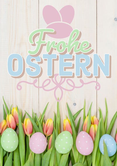 Bright Colorful Bohemian Easter Poster