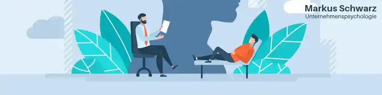 Blau Psycholgie LinkedIn-Profil-Titelbild