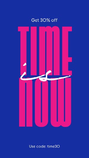 TIME <BR>NOW 50 Modern Fonts