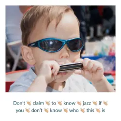 A baby wearing sunglasses Description automatically generated with medium confidence
