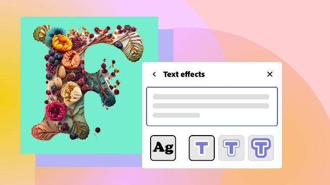 Fantastische Handy-Hintergründe mit Texteffekten von Adobe Express | Adobe Express