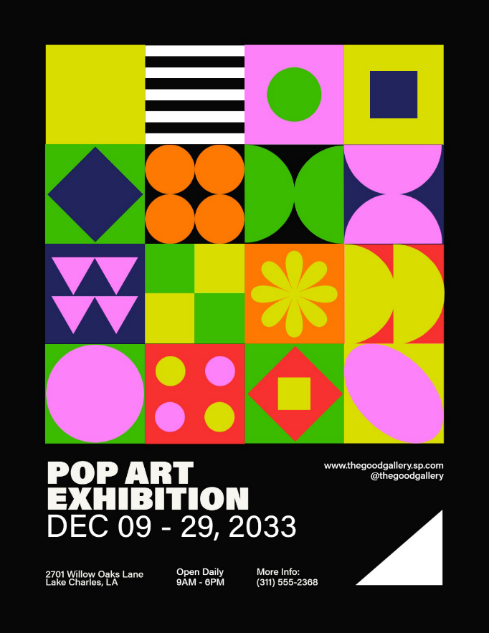 Geometric Pop Art Event Flyer